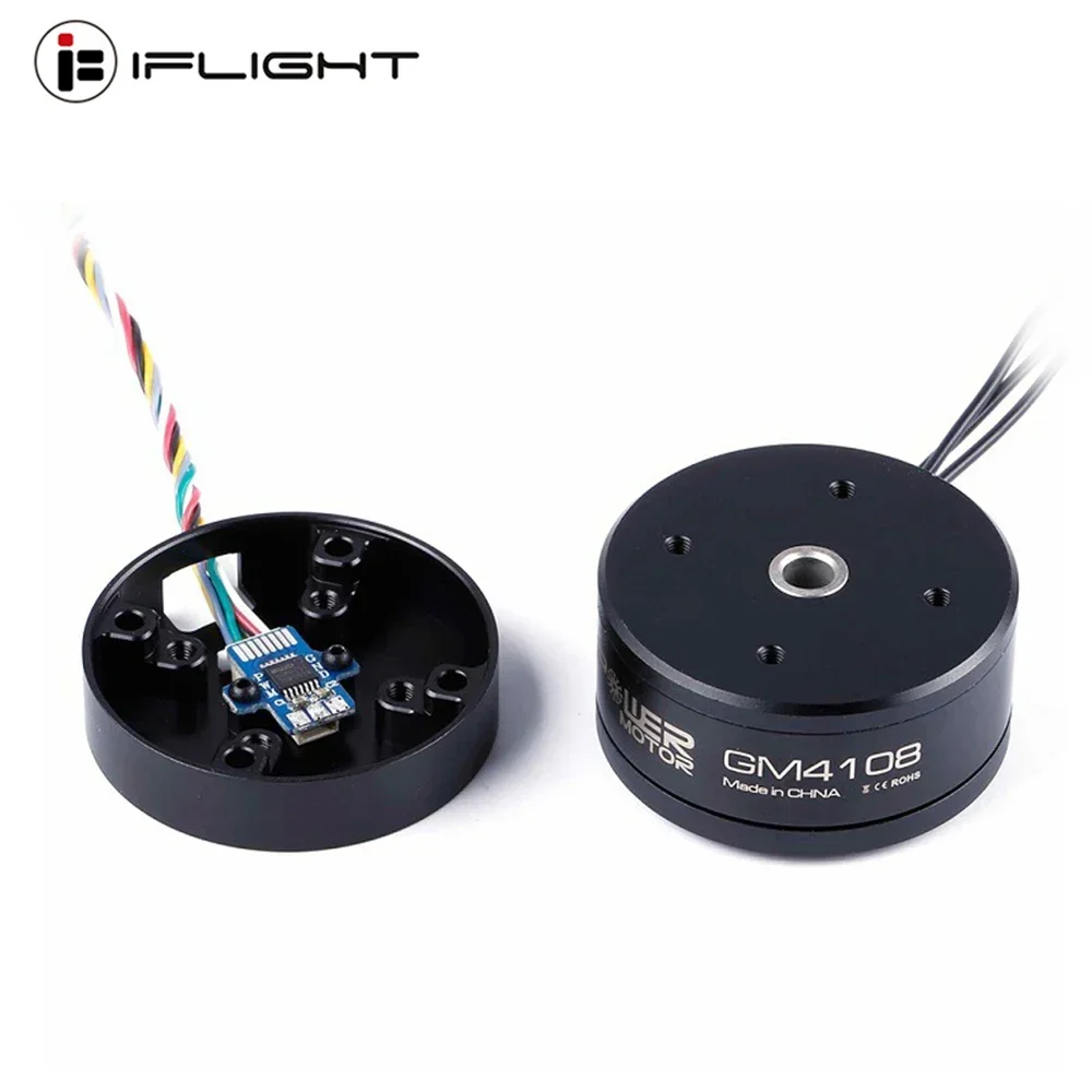 

IFlight IPower GM4108 with AS5048 AEncoder Brushless Gimbal Motor for Applicable Camera Stabilization 600-1200grams 5N/7N/GH2