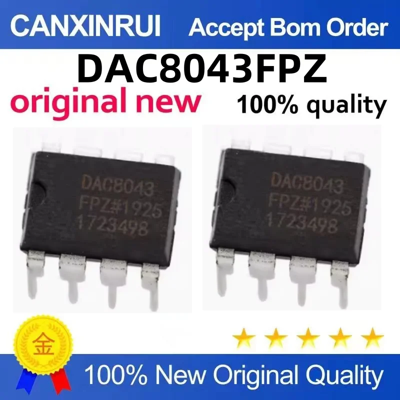 DAC8043FP DAC8043FPZ DAC8043 DIP8 digital-to-analog converter chips are newly imported and hot-selling