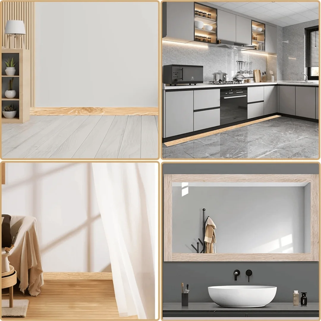 1 قطعة 5 متر x 15 سنتيمتر واقعية الخشب الحبوب إصلاح لاصق شريط لاصق الطابق الأثاث تجديد التفاف خط ملصق ديكور المنزل