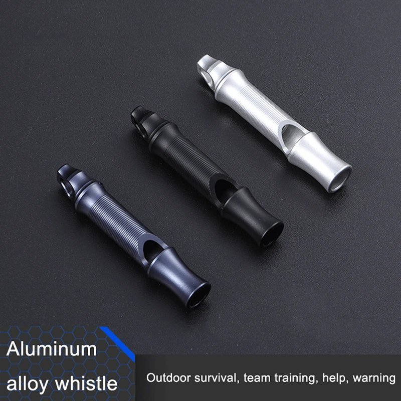 

Aluminum Alloy High Decibel Whistle EDC Outdoor Camping Survival Tool Portable Multifunctional Soccer Basketball Sports Whistle