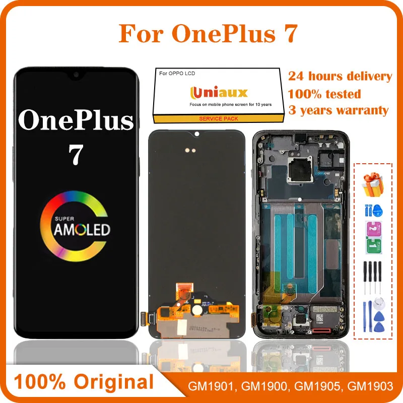 

6.41" Original For OnePlus 7 1+7 LCD Display Touch Screen Digitizer Assembly For One Plus 7 1+7 GM1900 GM1901 GM1903 GM1905