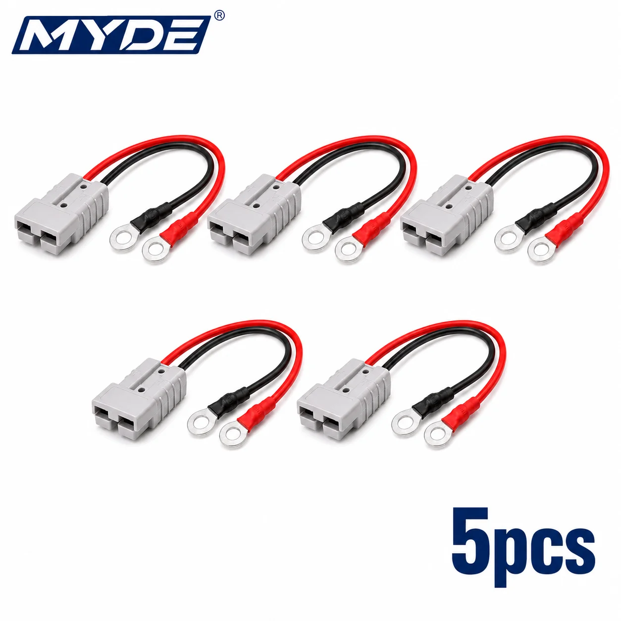 10 AWG Schwerlast-Anderson-Stecker auf Ringkabelschuh Batteriekabel 30cm-50cm – Detail 2