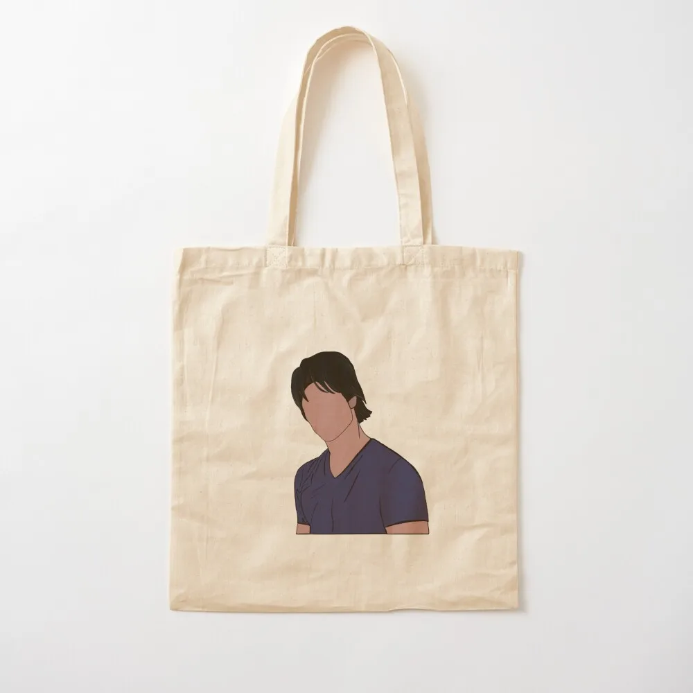 Damon Salvatore sticker Tote Bag reusable shopping bag canvas tote