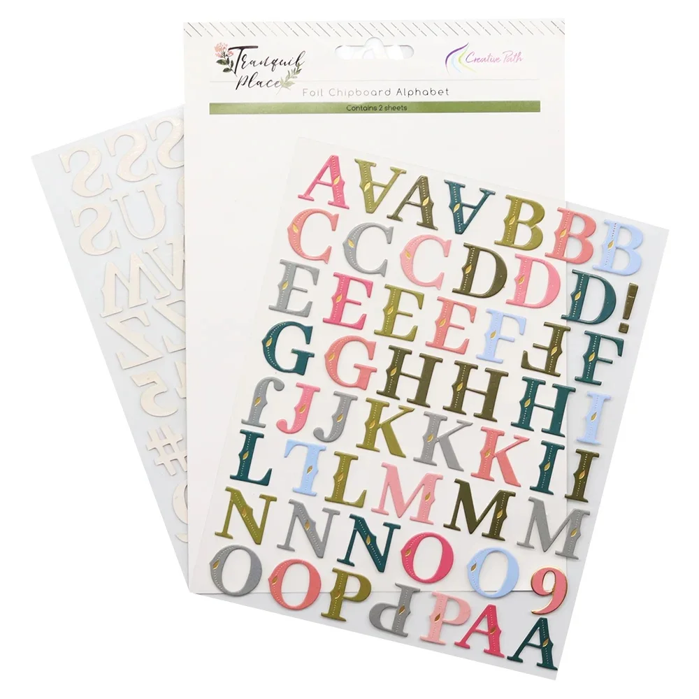 Creative Path Alphabet-Aufkleber mit englischen Buchstaben, selbstklebende goldene Scrapbooking-Deko-Aufkleber für die Kartenherstellung, Planer, Journaling – Detail 20