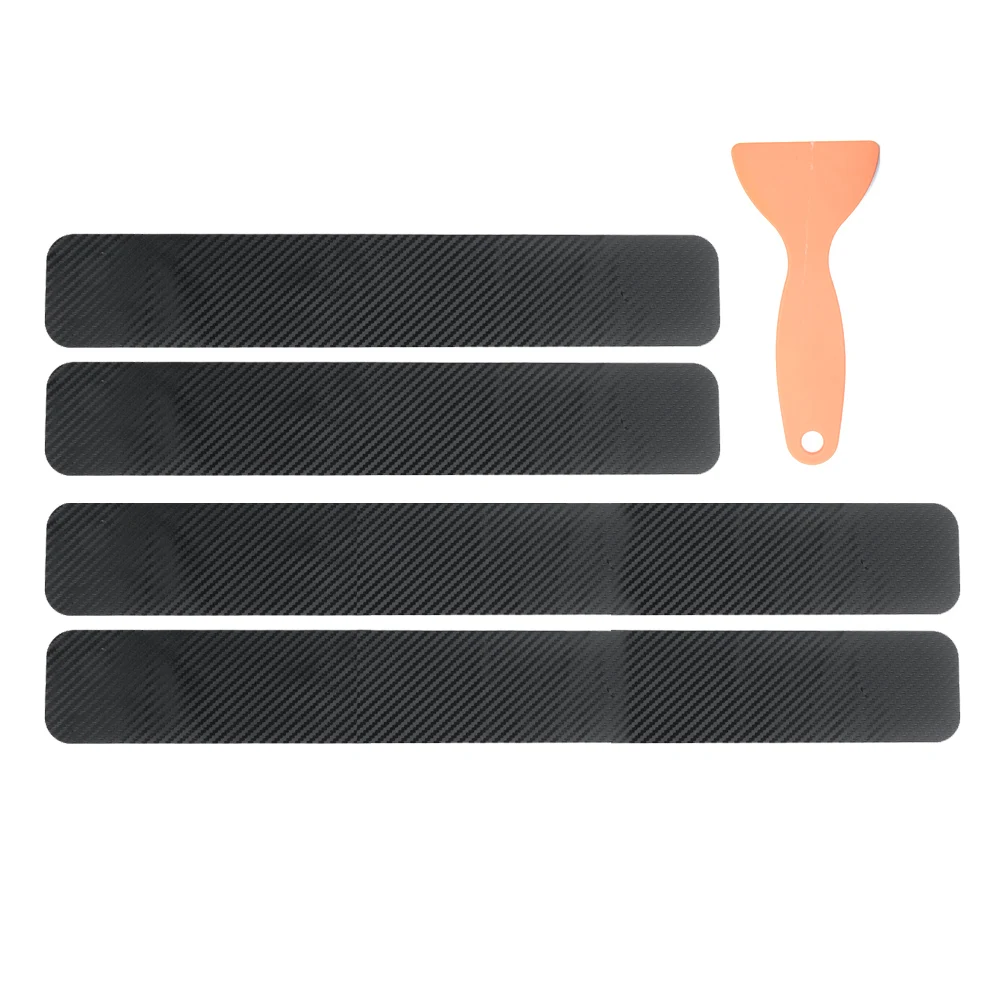 Car 3D Carbon Fiber Scuff Plate Door Sill Protector Stickers Door Sill Panel Black Fashion Brand New Practical Hot