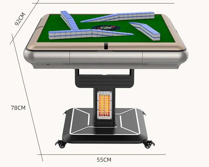 Folding Free Shipping Wooden Foldable Mahjong Table with 2 Sets of Mahjong