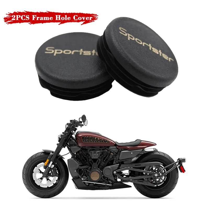 2PCS Motorcycle Chassis Plugs For Harley Sportster S 1250 RH1250S RH1250 2021 2022 Frame Hole Cover Caps Plug Frame Cap