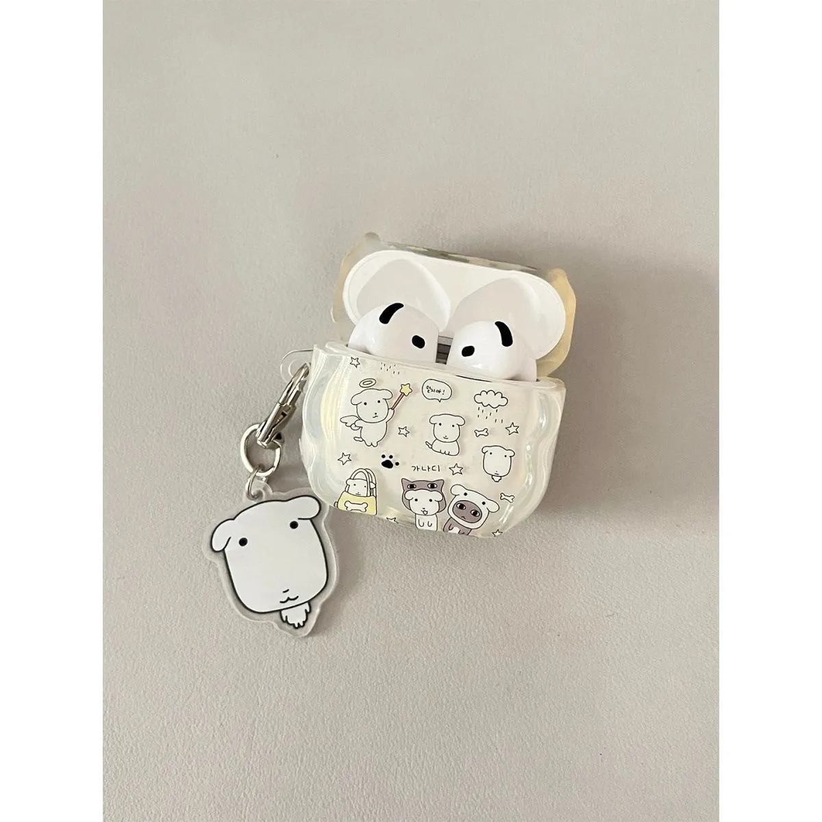 Cute Cartoon Ganadi Dog Earphone Case For Airpods Pro 3 Pro2 Pro Wireless Bluetooth Cover For Airpods 1 2 3 4 Wave Silicon Shell