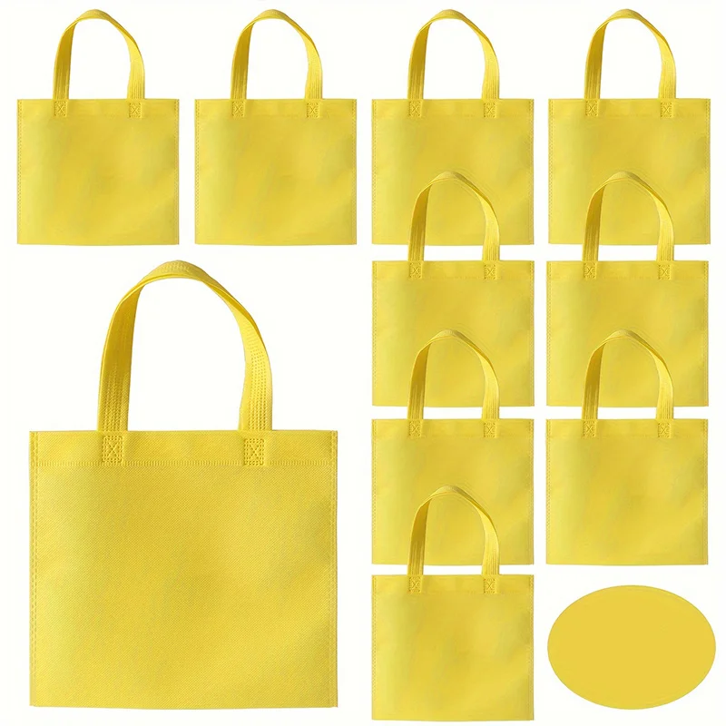 10/20/30pcs Regenboog Niet-geweven Tote Herbruikbare Geschenkzakjes Party Favor Bags voor Verjaardagsfeestje Valentijn Goodie Bags Winkelen Leveranties