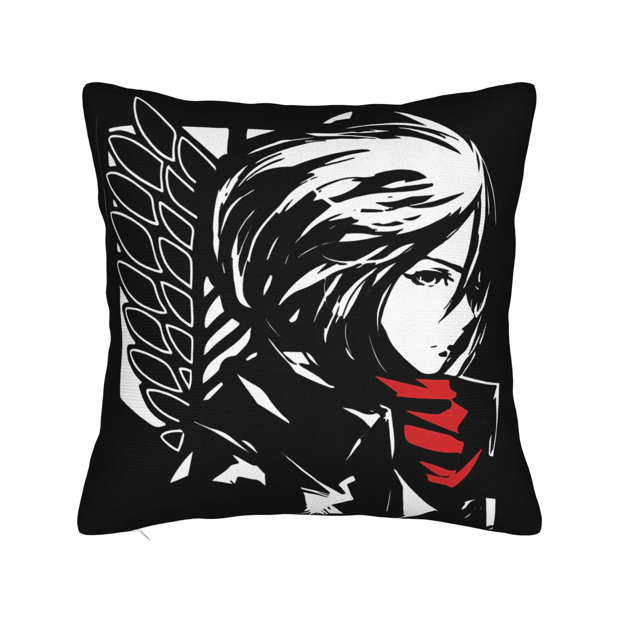 Attacks on Titans Pillow Case  Graphic Pillow Cover For Couch Sofa Bedroom Novelty Cushion Cover