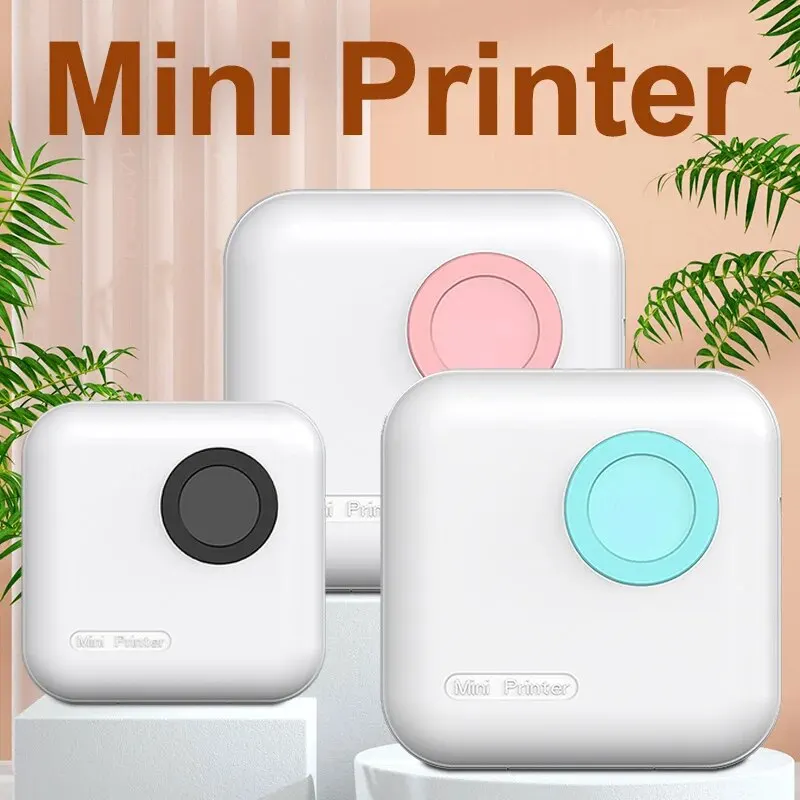 Mini impressora térmica portátil com Bluetooth, impressão OCR sem tinta para estudantes, vida de registro em casa, desenho de notas, trabalho com aplicativo, novo