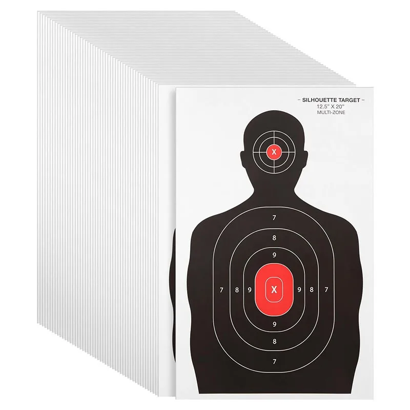 5/10/20pcs Shooting Targets 14*22inch Paper Shooting Target Skeleton Zombie Targets for Pistol Shooting Airsoft Bow Arrow Pellet