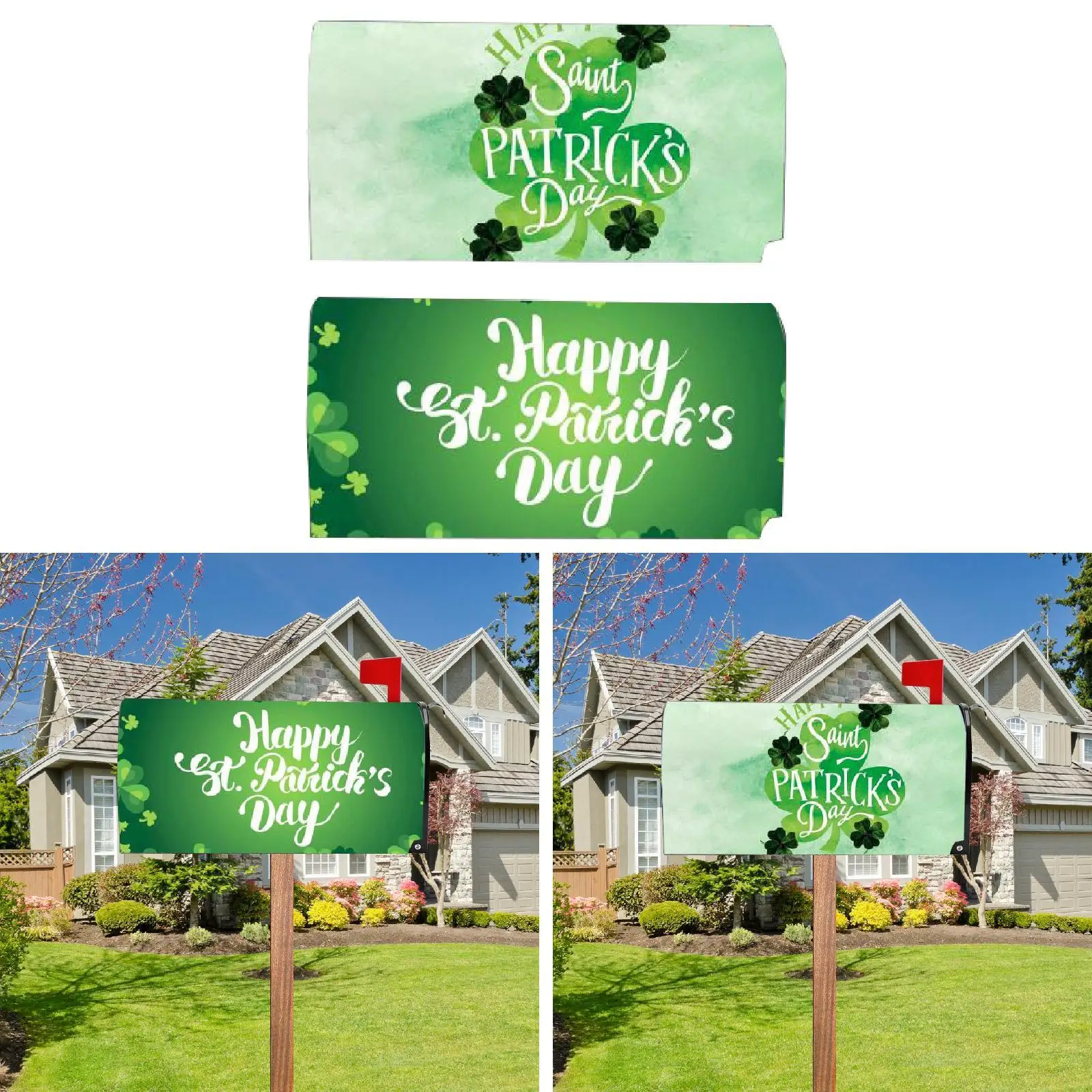 ST. Patrick's Day Mailbox Cover Post Box Cover Versatile Decorative Funny