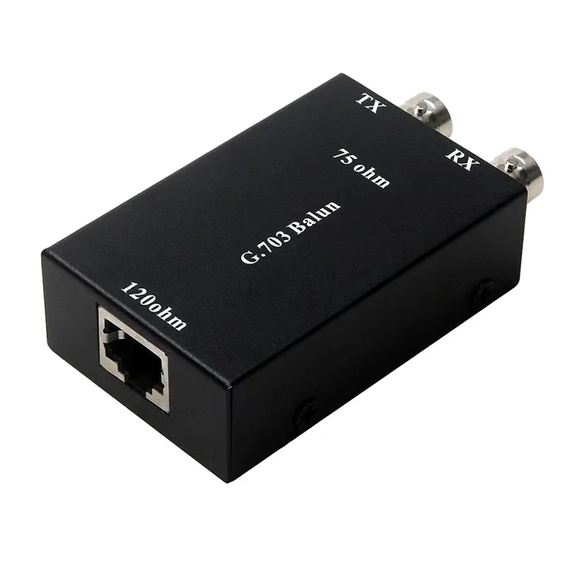

A42Z-2.048Mbps G703 Coaxial BNC To RJ45 Transmitter E1 Converter Balance To Unbalance 75 Ohm To 120 Ohm Impedance