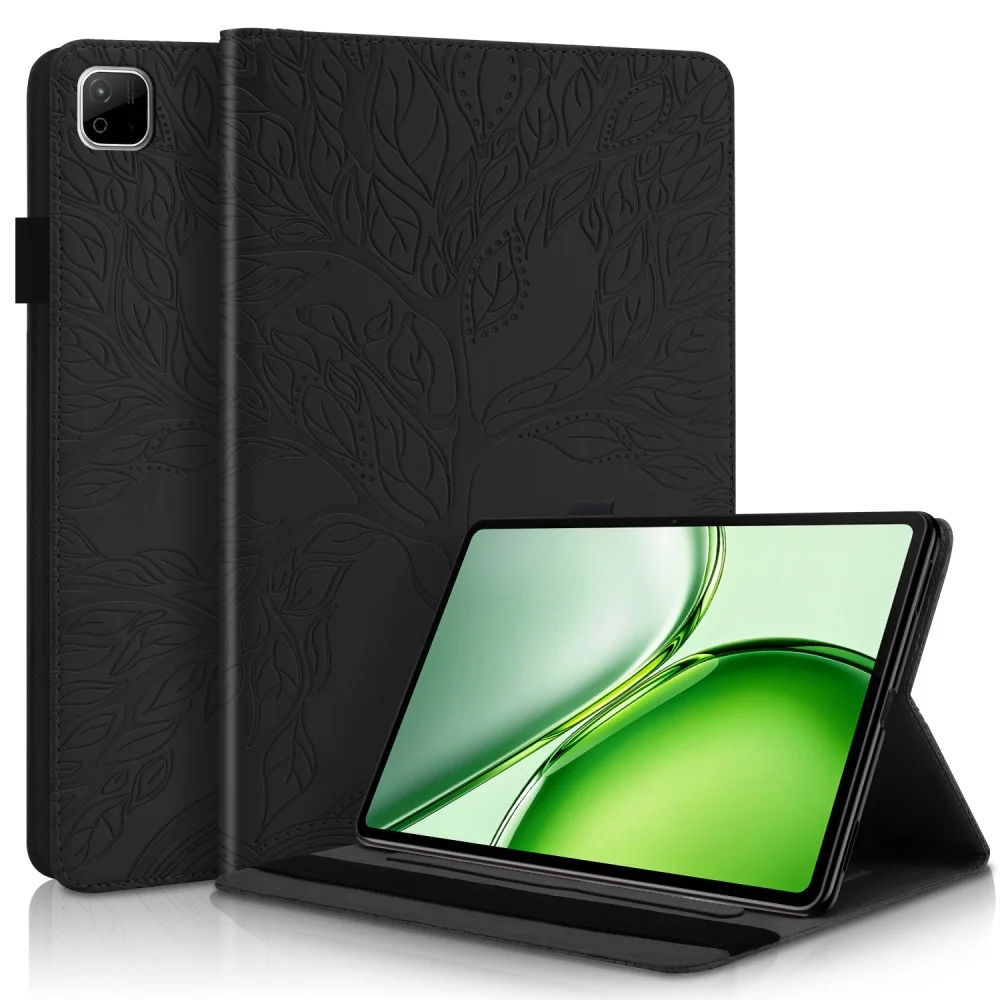 Funda For Honor Pad X9B Max 13 Case Tree Embossed Wallet Stand Coque For Honor Pad X9 Max 13 inch Cover YAG-W09