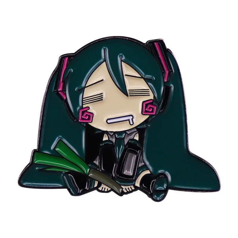

Heroines Hatsune Miku Anime Lapel Pins Backpack Jeans Enamel Brooch Fashion Jewelry Gifts Secondary Anime Metal Badges
