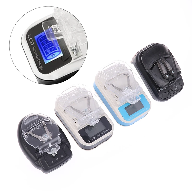 Multipurpose LCD Universal Charger for Extra Mobile Batteries, Compatible with US/EU Plug