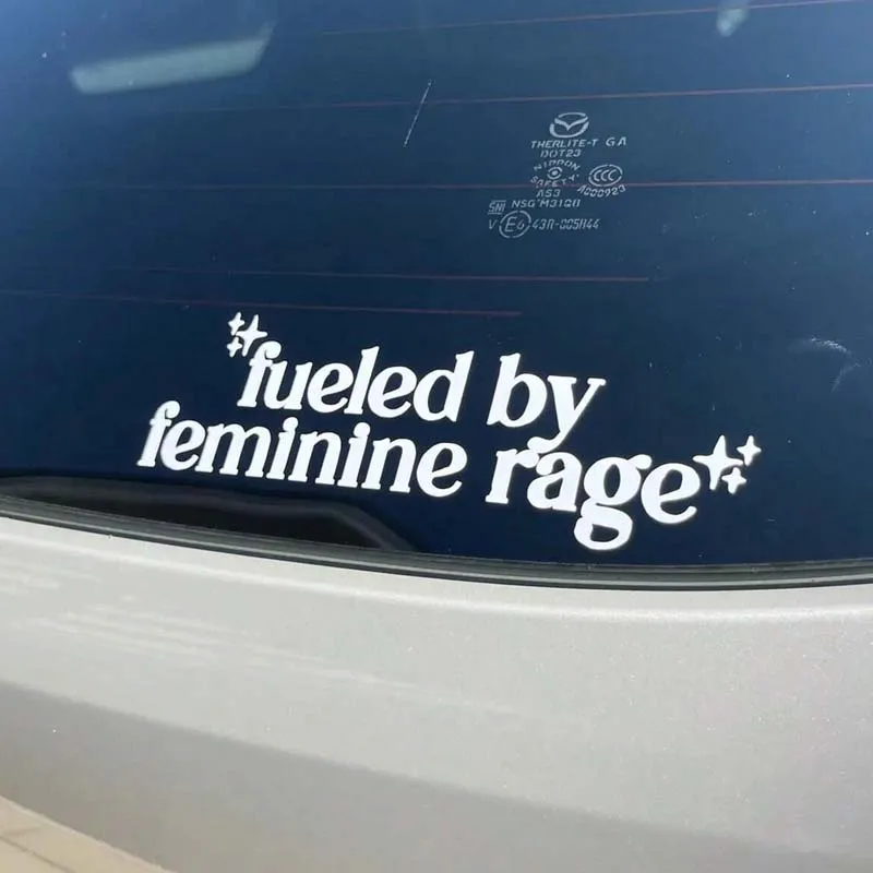 

"Female Rage Drive" - Car stickers, female car accessories stickers suitable for cars.