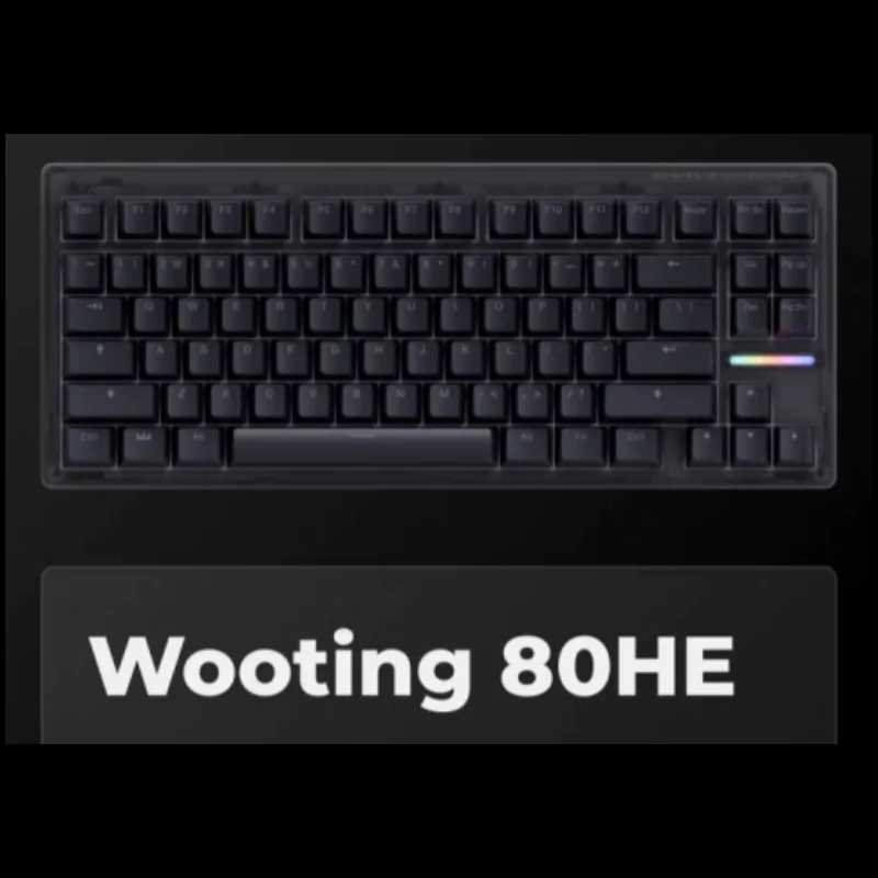 Authentic Wooting80he Black Magnetic Axis Fps Mechanical Keyboard Gaming Tool Super Fast Reaction Keyboard Wallpaper Engines