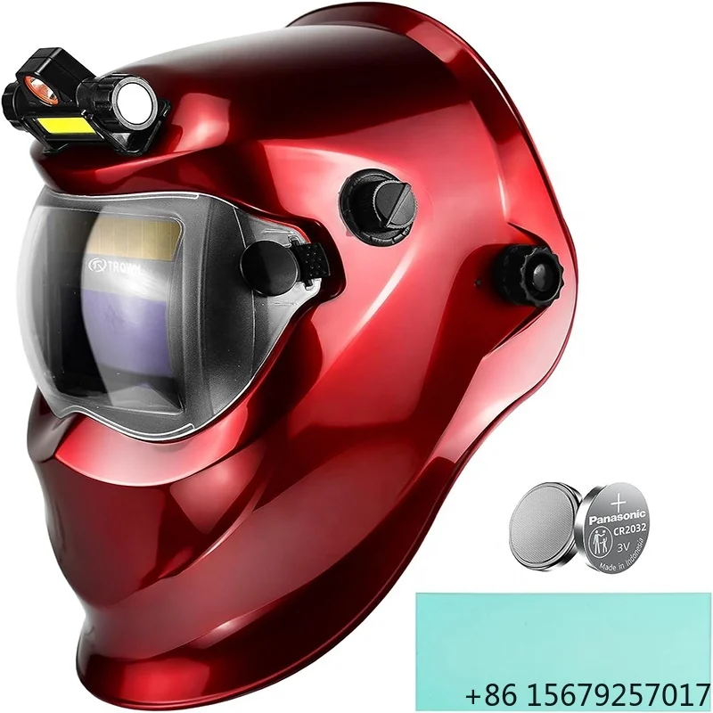 TRQ High Quality Automatic Darkening Solar Safety Welding Helmet with Factory Price Shade DIN9-13 Auto Darkening Welding Helmets