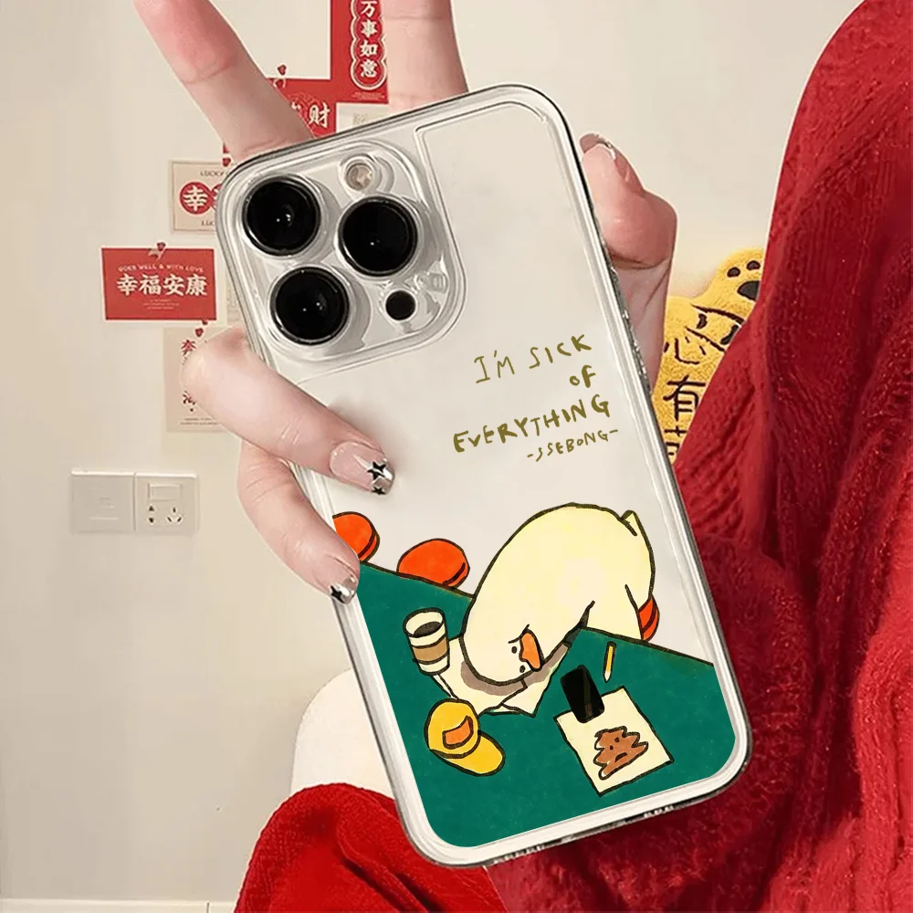 

Art S-ssebong Kim Phone Case FUNDA For IPhone 12 11 13 14 15 16 17MINI Max Pro Plus Shockproof Soft Clear Back Cover