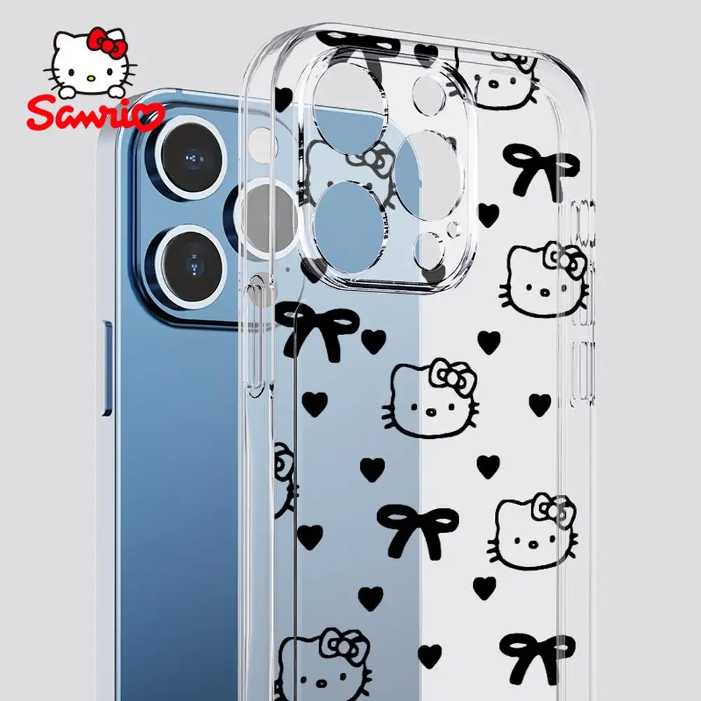 

Sanrio Hellokitty Iphone Case Iphone 16/15/14/13/12/11/x/xs/xs Max/pro Max Girls Iphone 16 Promax Case Kitty Cat Cartoon