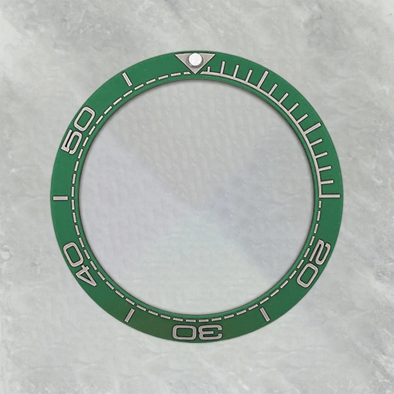 38mmx30.6mm Matte Sloping Ceramic Bezel Insert Ring Fits SKX007 SKX009 SRPD Seahorse Series Men's Watch Bezel Refit Parts