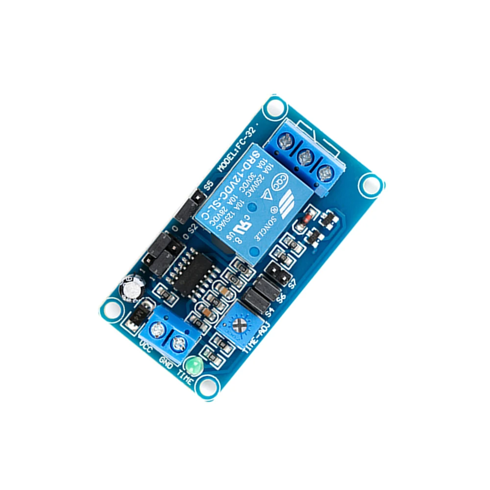 DC 5V 12V Delay Relay Turn on/Turn off Relay Module 10A Switch Module with Timer Volt Timing Relay Board Time Delay Relay