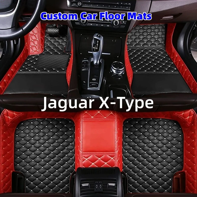 

Full Set Car Floor Mats For Jaguar X-Type XTYPE X TYPE 2002~2009 Rug Leather Mat Set Anti Dirty Pads Car Interior Parts 2003