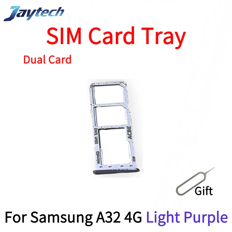 1PCS SIM Card Tray Slot For Samsung A32/A35/A50S 4G Phone Sim Tray SD Card Chip Tray Slot Holder Drawer