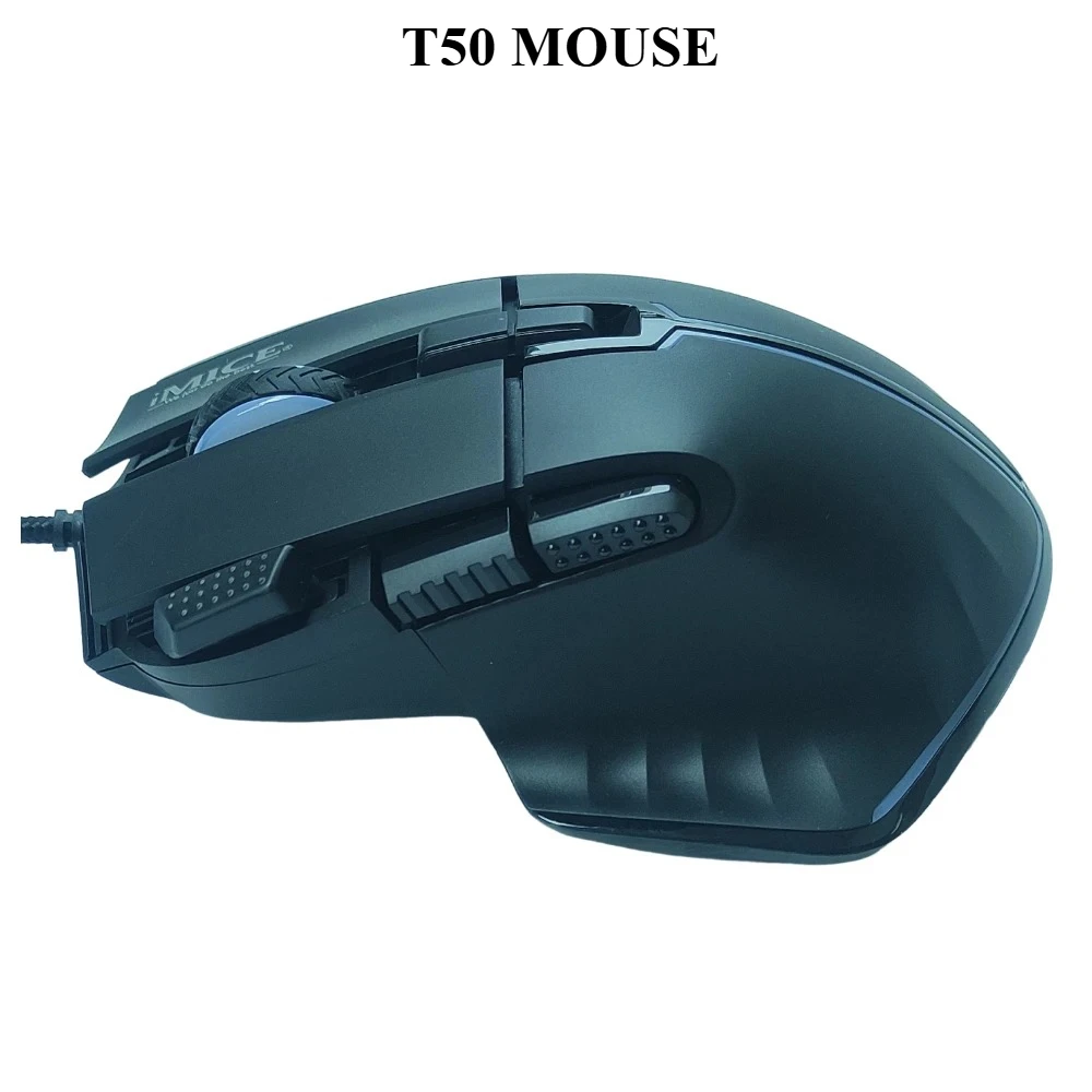 

CBdT50 USB Wired Gaming Mouse RGB Backlit Ergonomic Plug And Play For PC Computer Laptop 12800 DPI