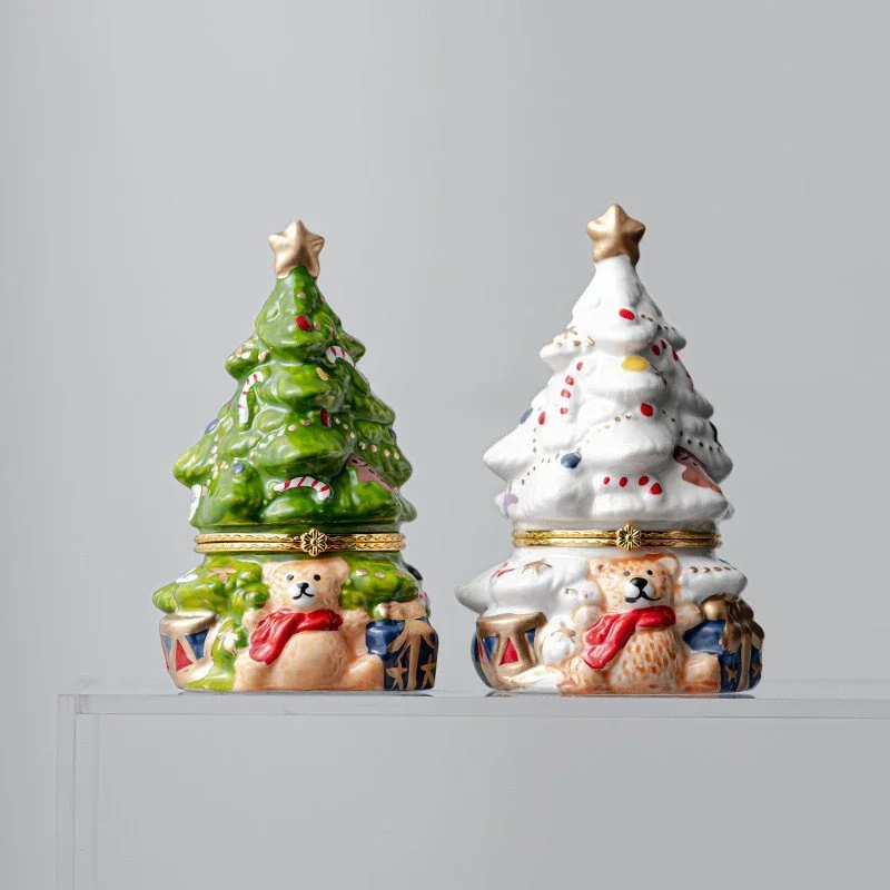 Golden Christmas Tree, Ceramic Candle Cups, Christmas Atmosphere Decoration Props, Colorful Decorations, Home Decor