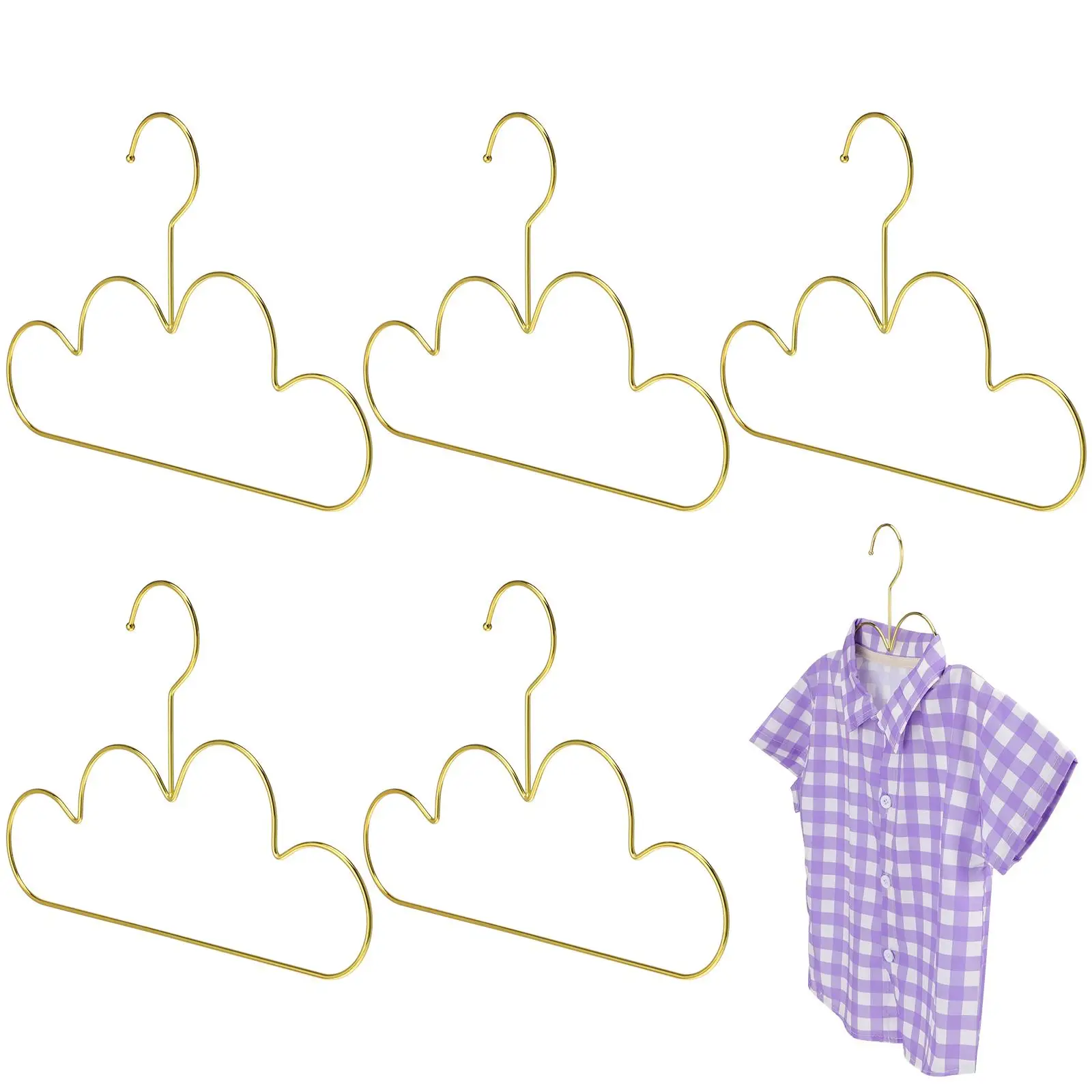 

Metal Clothes 5 Pcs Cloud Clothes Hangers Shape Kids Children Rack Coat Sweater Overcoat Suits Home Storage