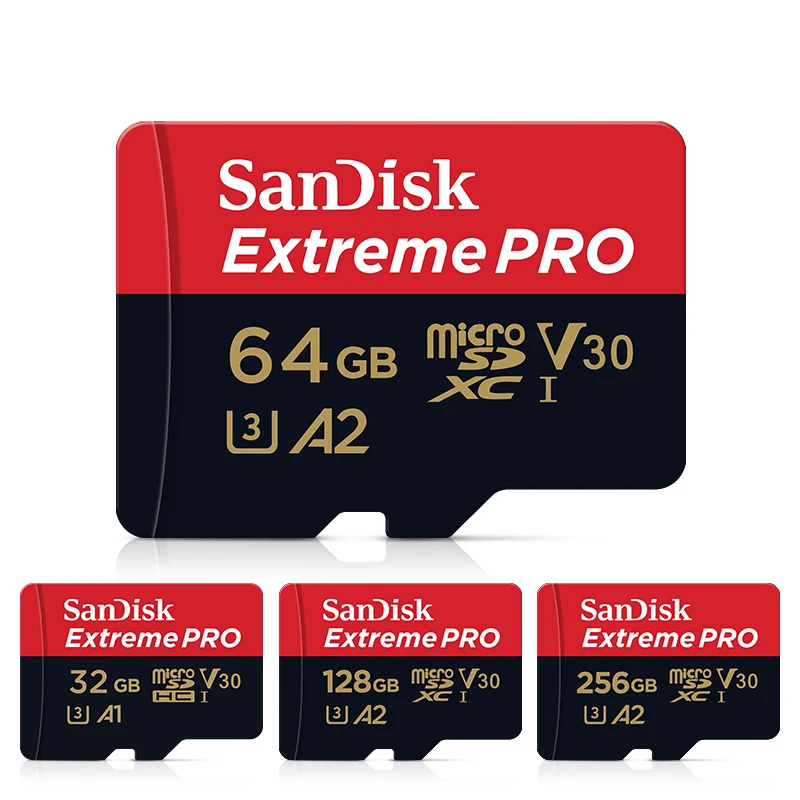 SanDisk 익스트림 프로 플래시 128GB 카드 마이크로 SD 카드 SDXC UHS-I 400GB 256GB 64GB U3 V30 TF 카드 카메라 용 메모리 카드 어댑터 DJI