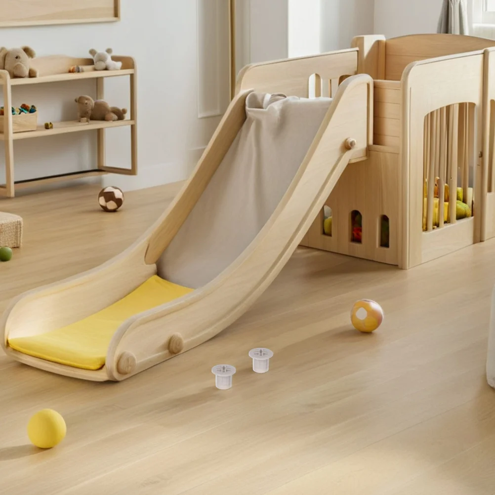 

8Pcs Kids Slide Fixing Screw Caps Plastic Replacement Safety Covers for Indoor Playground Equipment Accessories Light Grey