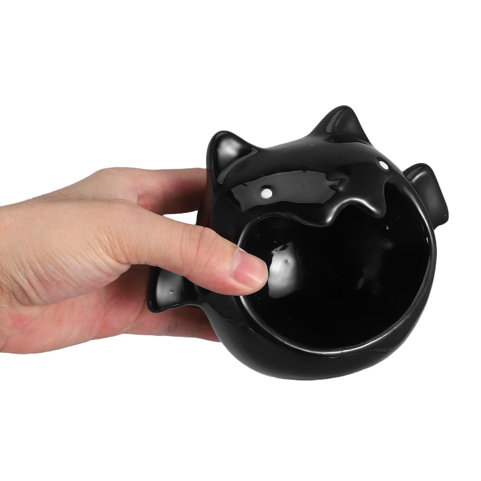 

2Pcs Halloween Ceramic Candy Dishes Ghost Bat Shape Spooky Party Table Decor Ceramic Serving Tray Ghost Shaped Candy Holder