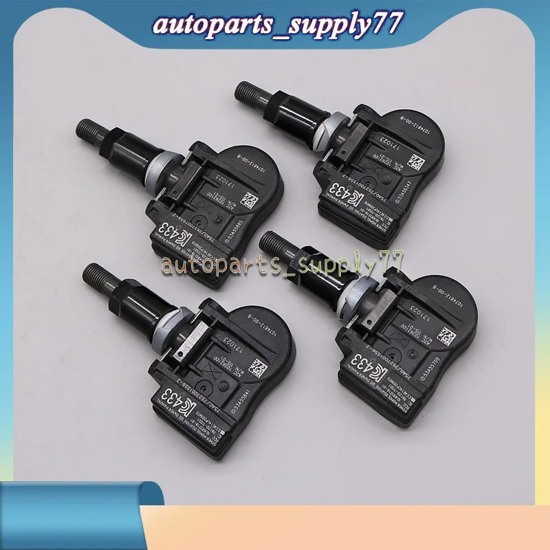 4X For Tesla Model 3 Model S Model X 433MHz TPMS SENSOR TIRE AIR PRESSURE SENSOR 1074812-00-A 1074812-00-B 1034602-00-C