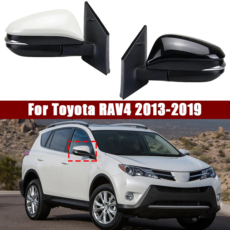 

Car Accessories For Toyota RAV4 2013-2019 With LED Light With Heating Electric Folding Exterior Rearview Side Mirror Assy 5/9PIN