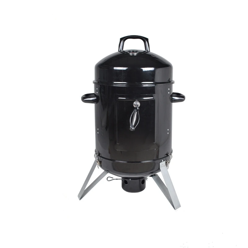 16-inch BBQ smoker high temperature resistant enamel 2-in-1 charcoal barbecue outdoor garden barbecue grills