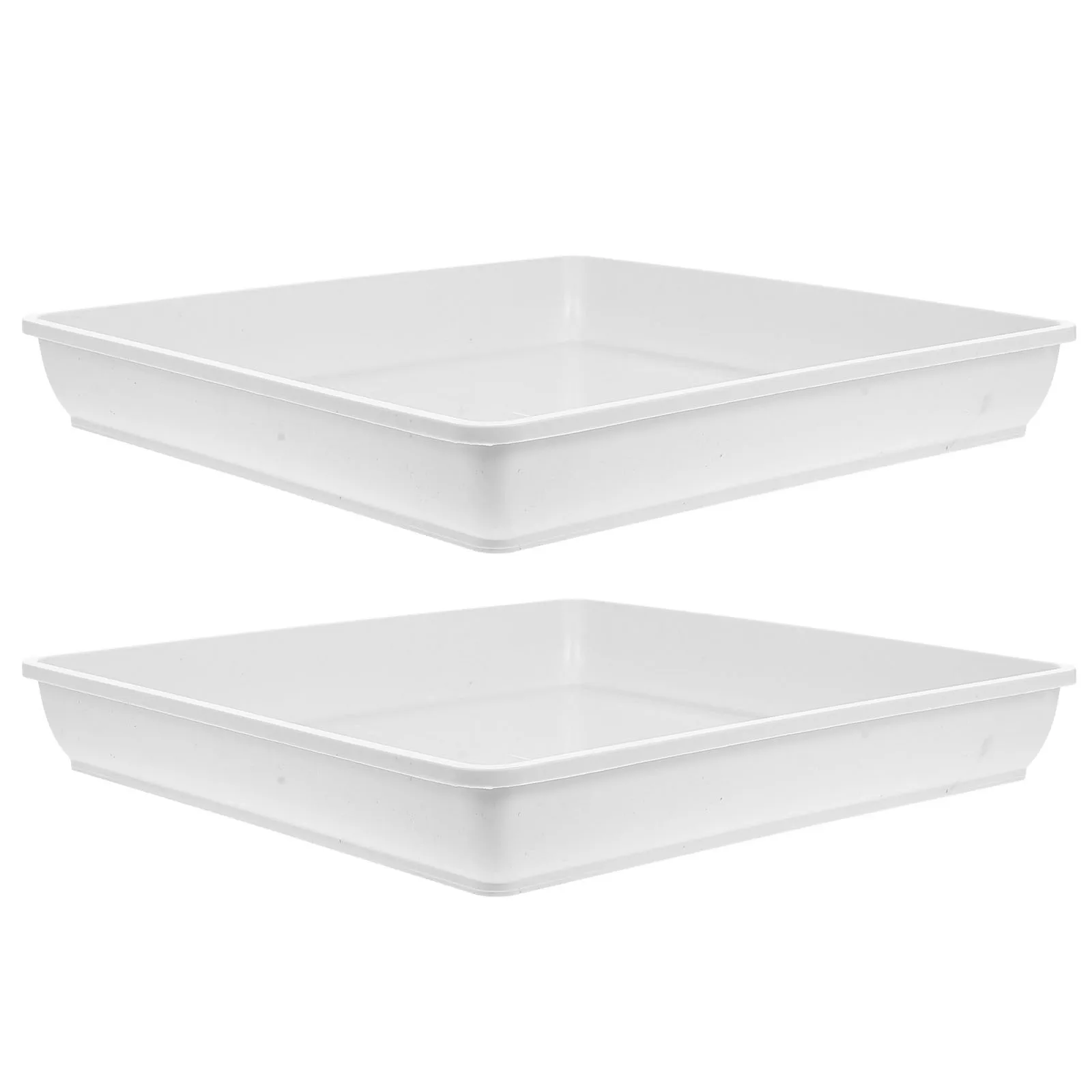 

2 Pcs Bird Feeder Water Tray Bowls Inserts Birds Dispenser Hummingbird Feeding Pp Food Container