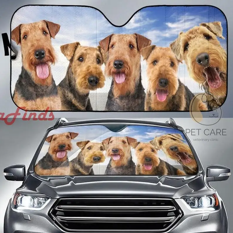 

Airedale Terrier Car Auto Sun Shade Amazing Best Gift Ideas 2022