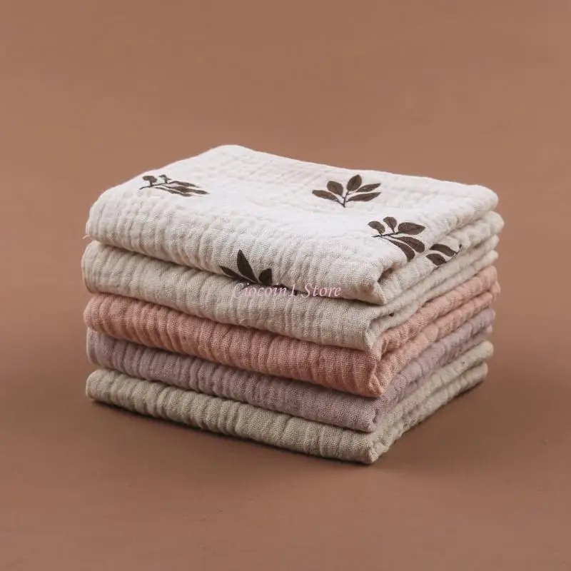 Y1UB 5ชิ้นชุดผ้าขนหนูเด็กสูงดูดซับผ้าเช็ดหน้าผ้าเรอทารกแรกเกิดผ้าขนหนูอาบน้ำนุ่ม