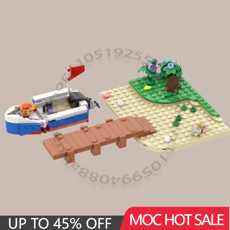 

215, детали MOC, модульный строительный блок Kapp'ns Pier, кирпич, креативная образовательная сборка, игрушка «сделай сам», подарок на день рождения, Рождество