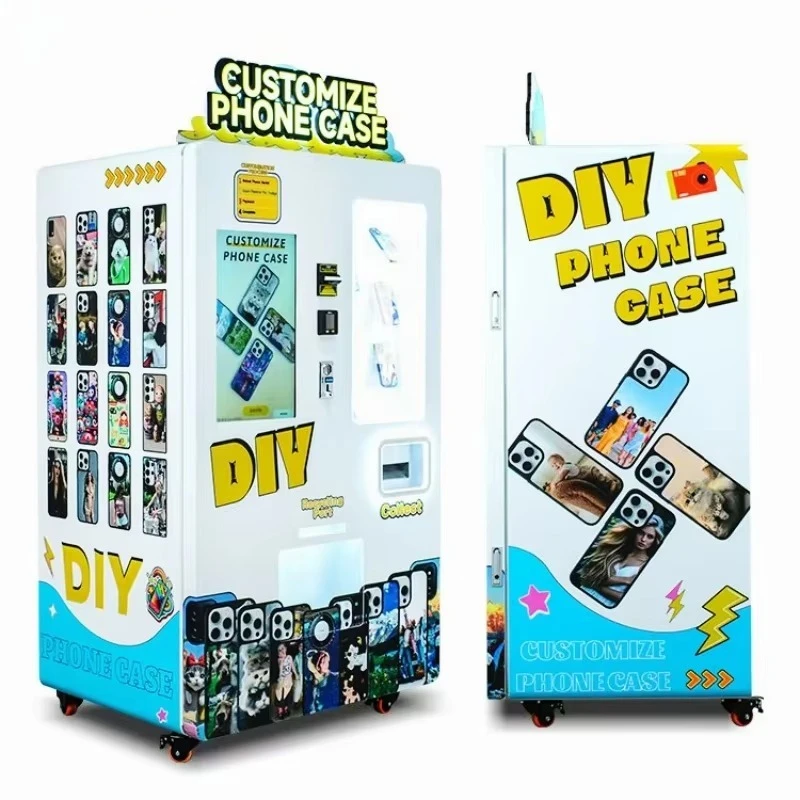 آلة البيع الأوتوماتيكية DIY آلة بيع مخصصة فريدة من نوعها آلة بيع طباعة حالة الهاتف