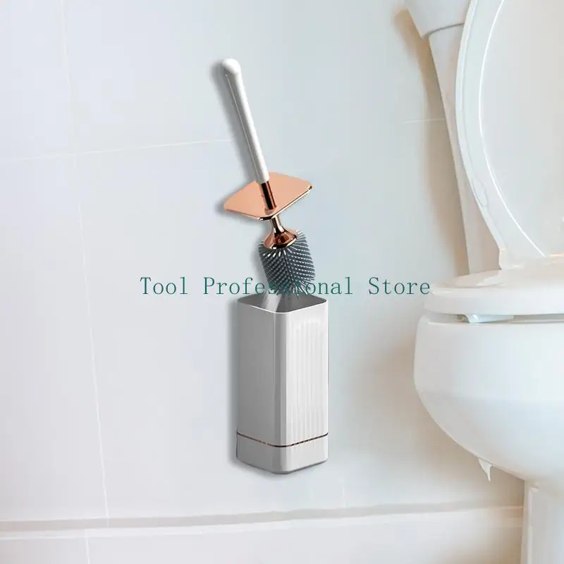 

57QF Щетка для унитаза и держатель для ванной комнаты с ручкой из нержавеющей стали Щетка для унитаза