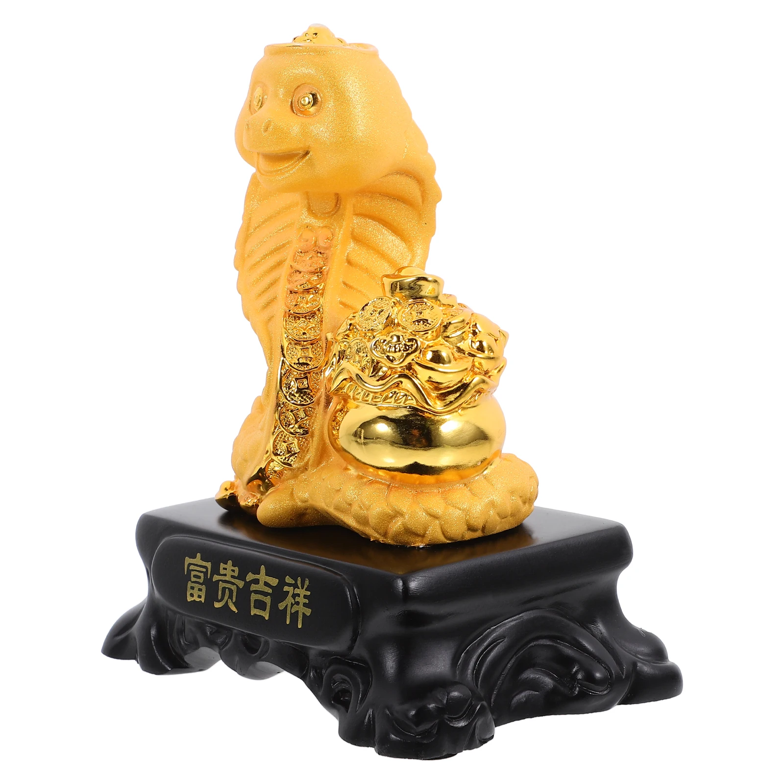 

Snake Crafts Decor Resin Statue nament Year of The Snake 2025 Zodiac Creative Tabletop Adornment Elegantdecor
