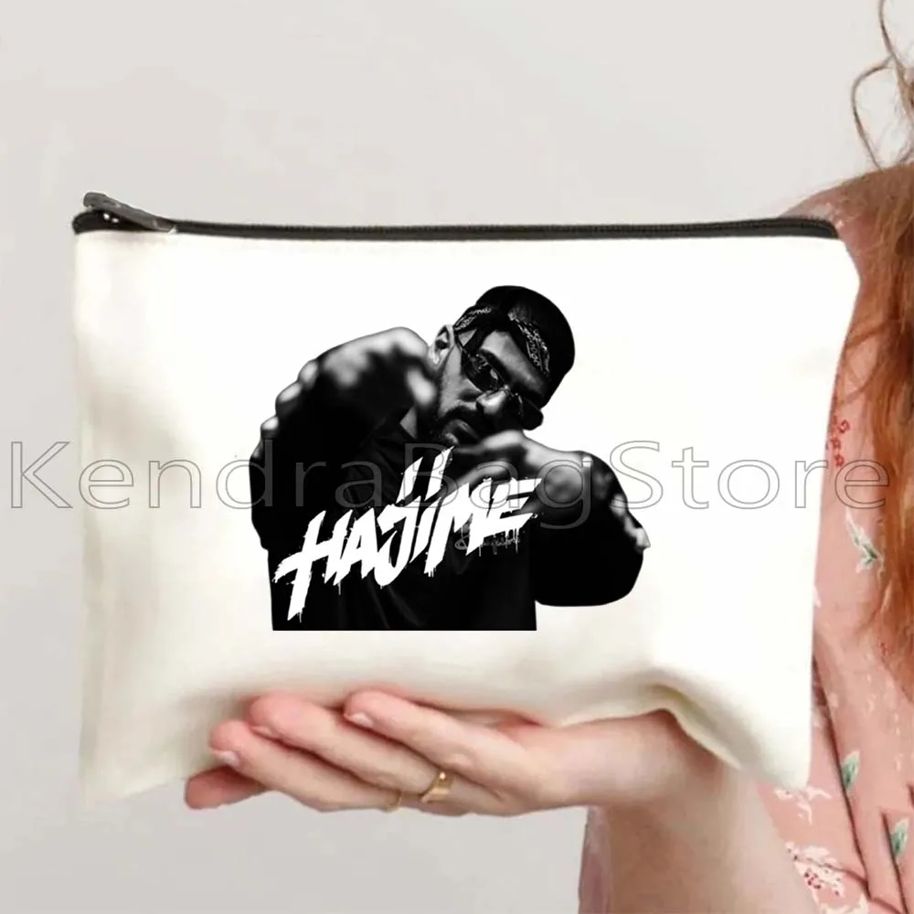 Rapper Hajime Miyagi Andy Panda Great Rap Artist Music Gifts Canvas Cosmetic Bags Makeup Toilet Bag Pencil Case Zipper Pouch