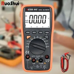 Digital Multimeter Auto Range AC/DC Temperature Frequency USB Tester Connect Transfer Polymeter Capacitor Tester Electricl Tool