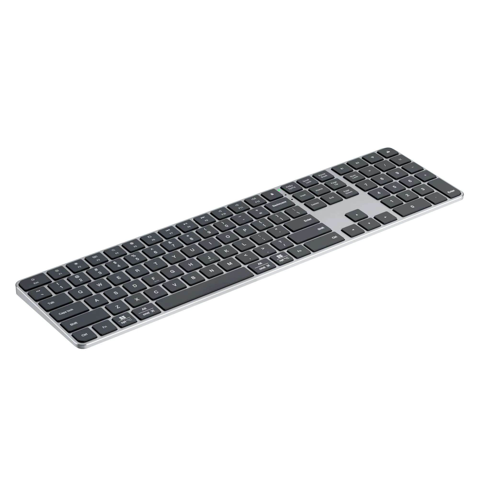 Three Mode 2.4G Wireless Charging Aluminum Alloy 111 Keys Keyboard Multi Region Laptop Tablet Phone