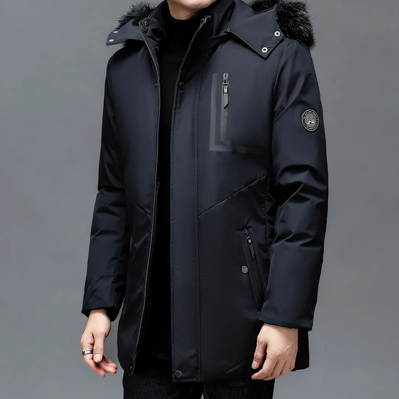 Men\'s Fashion Thickened Cotton-padded Jacket Windproof Warm Wear Resistant Fashion Casual High-quality Fabric Crisp Comfortable